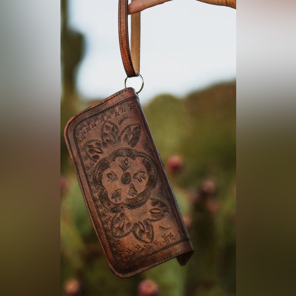 Adela Artisan Leather Wristlet Wallet